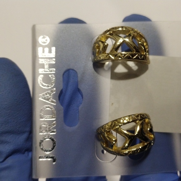 Jordache Polished gold tone Post Earrings - Women's Fashion Jewelry - Picture 4 of 6